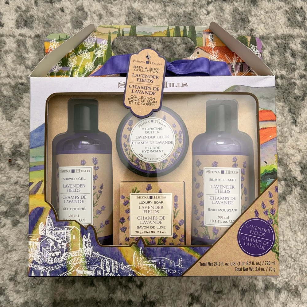 Lavender Fields Bath & Body Gift Set - Lavender